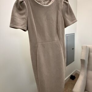 Calvin Klein Classic Beige Midi Dress